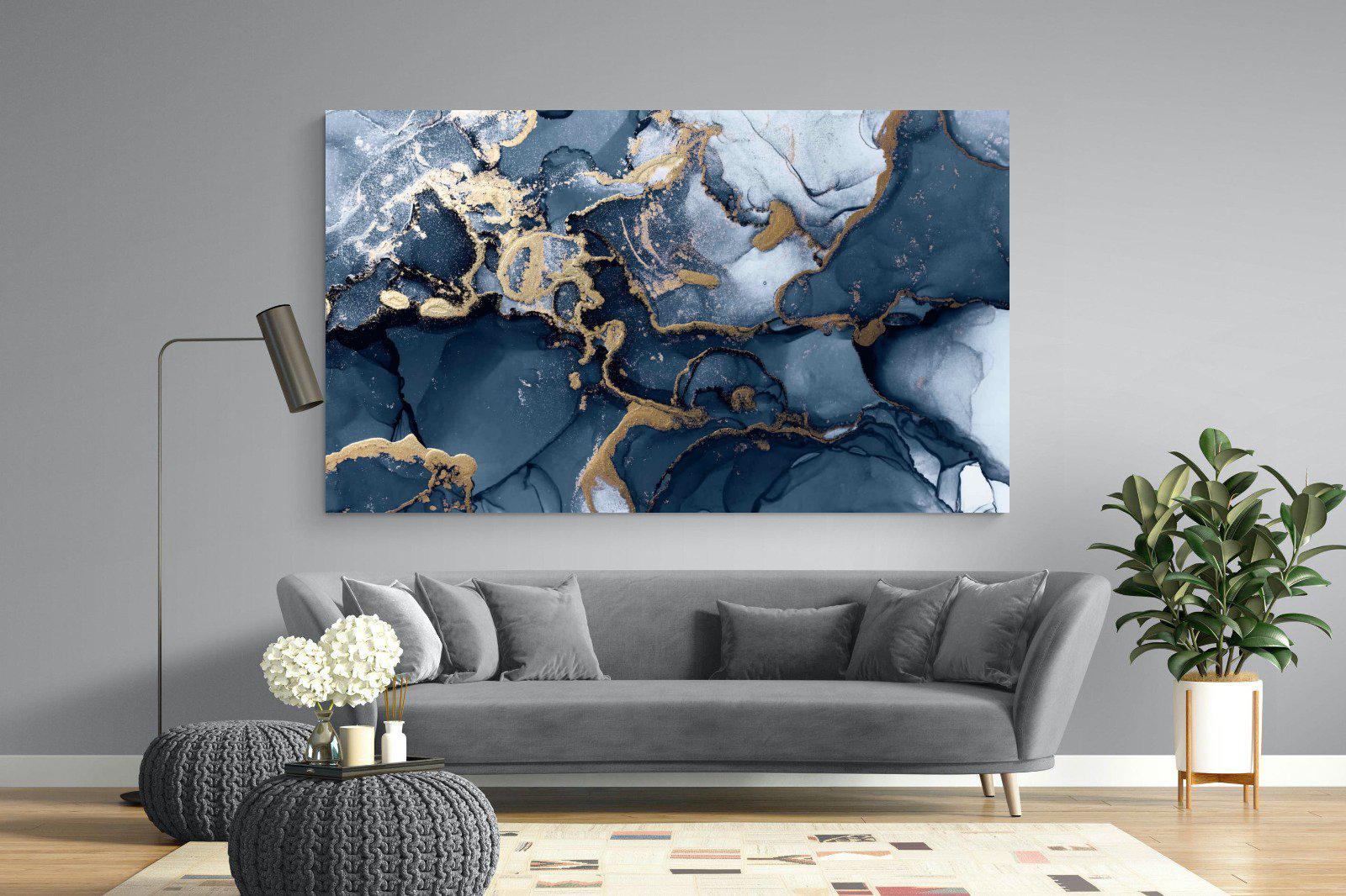 Indigo Ink-Wall_Art-220 x 130cm-Mounted Canvas-No Frame-Pixalot