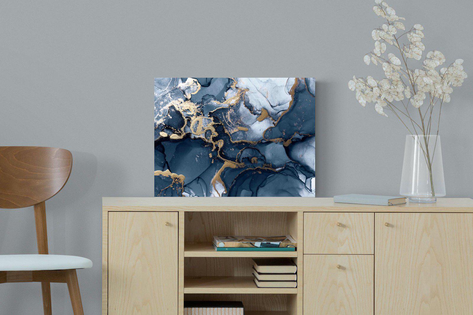 Indigo Ink-Wall_Art-60 x 45cm-Mounted Canvas-No Frame-Pixalot