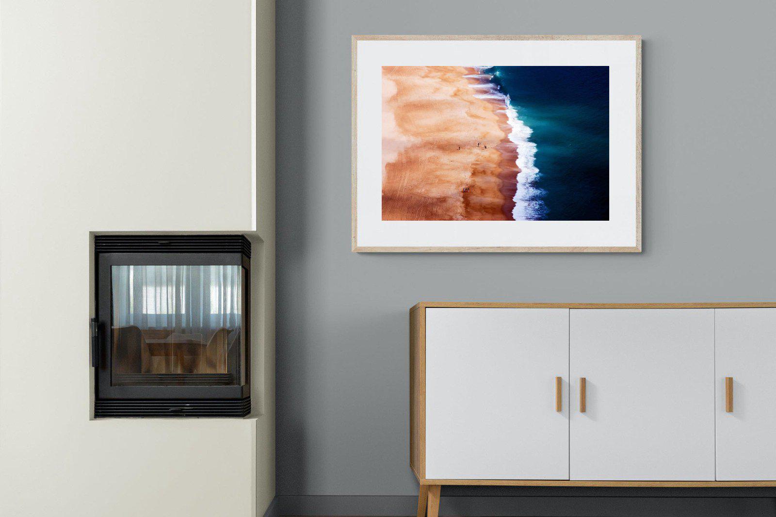 Indigo Ocean-Wall_Art-100 x 75cm-Framed Print-Wood-Pixalot
