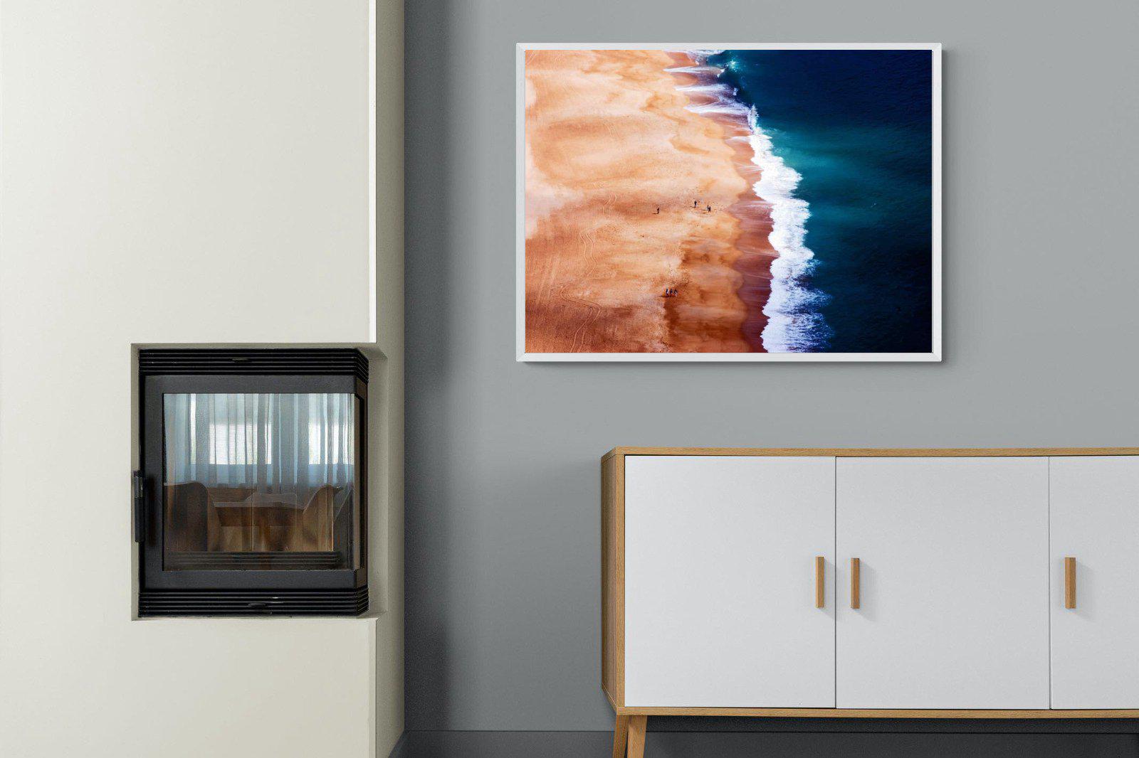 Indigo Ocean-Wall_Art-100 x 75cm-Mounted Canvas-White-Pixalot
