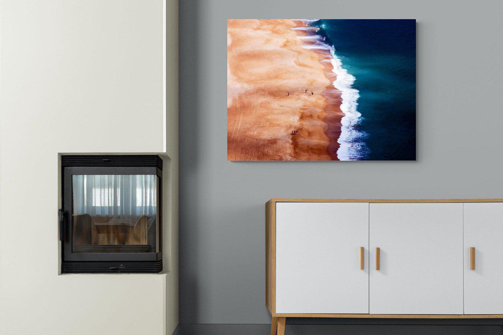 Indigo Ocean-Wall_Art-100 x 75cm-Mounted Canvas-No Frame-Pixalot