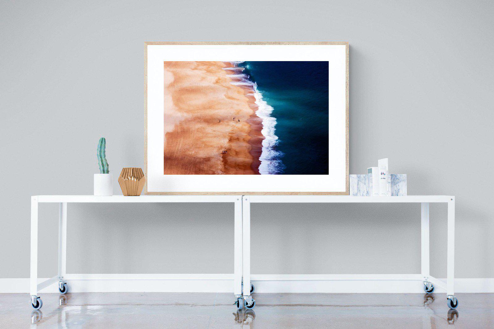 Indigo Ocean-Wall_Art-120 x 90cm-Framed Print-Wood-Pixalot