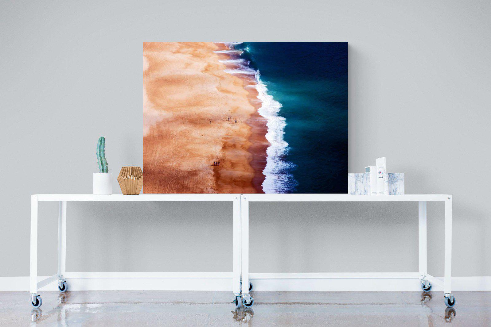 Indigo Ocean-Wall_Art-120 x 90cm-Mounted Canvas-No Frame-Pixalot