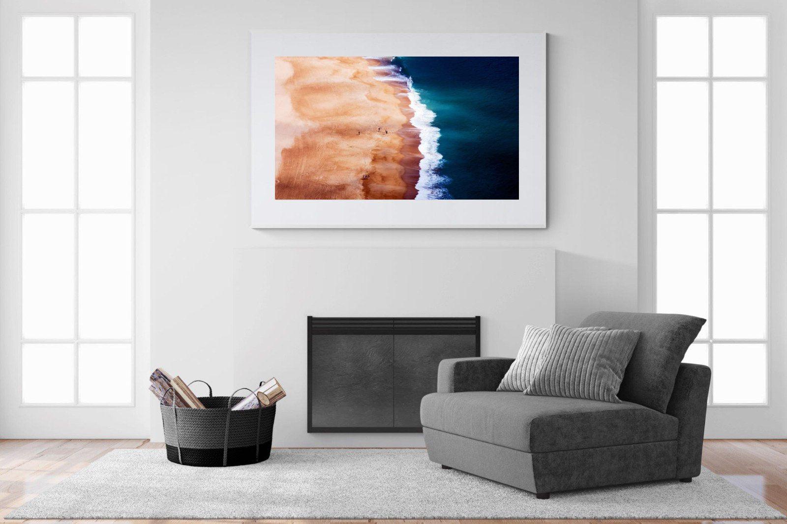 Indigo Ocean-Wall_Art-150 x 100cm-Framed Print-White-Pixalot