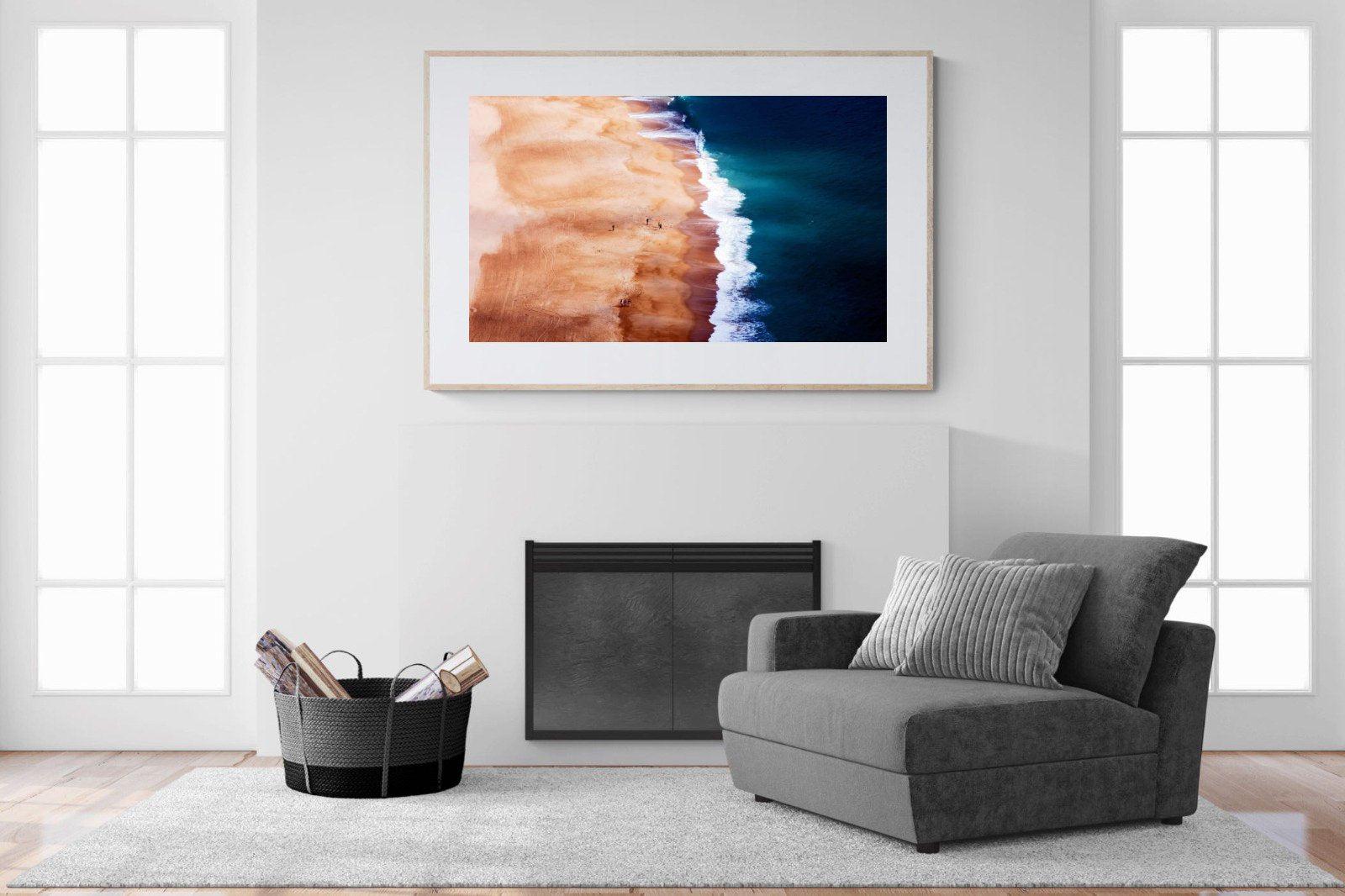 Indigo Ocean-Wall_Art-150 x 100cm-Framed Print-Wood-Pixalot