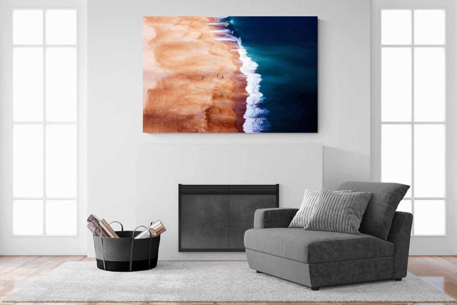 Indigo Ocean-Wall_Art-150 x 100cm-Mounted Canvas-No Frame-Pixalot