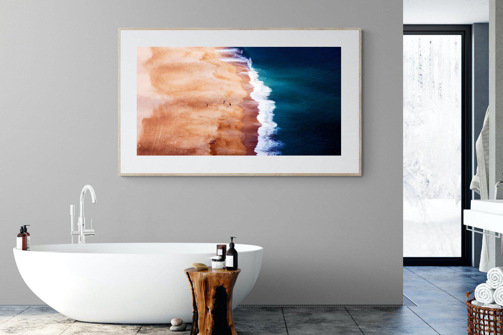 Indigo Ocean-Wall_Art-180 x 110cm-Framed Print-Wood-Pixalot
