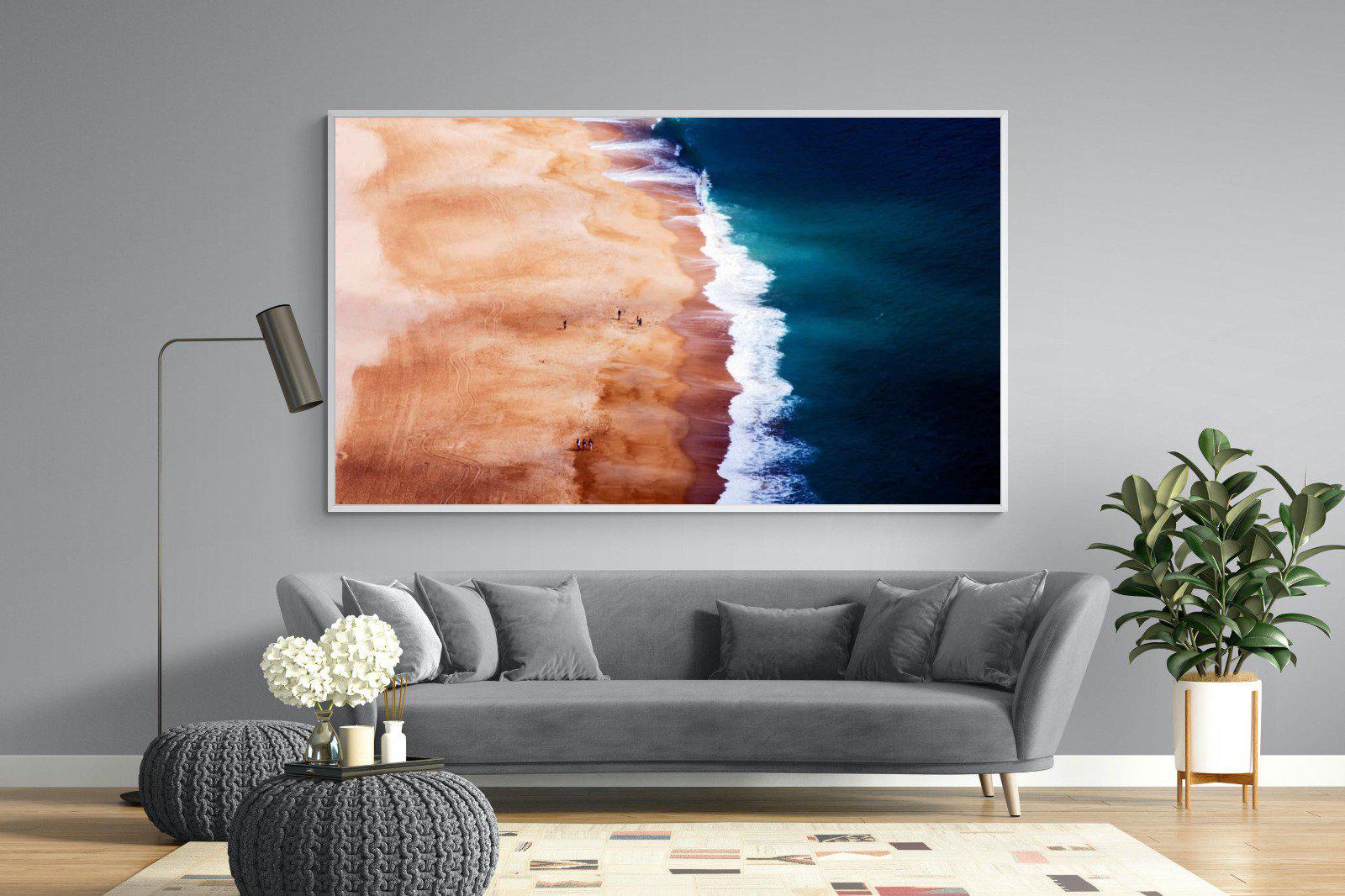 Indigo Ocean-Wall_Art-220 x 130cm-Mounted Canvas-White-Pixalot