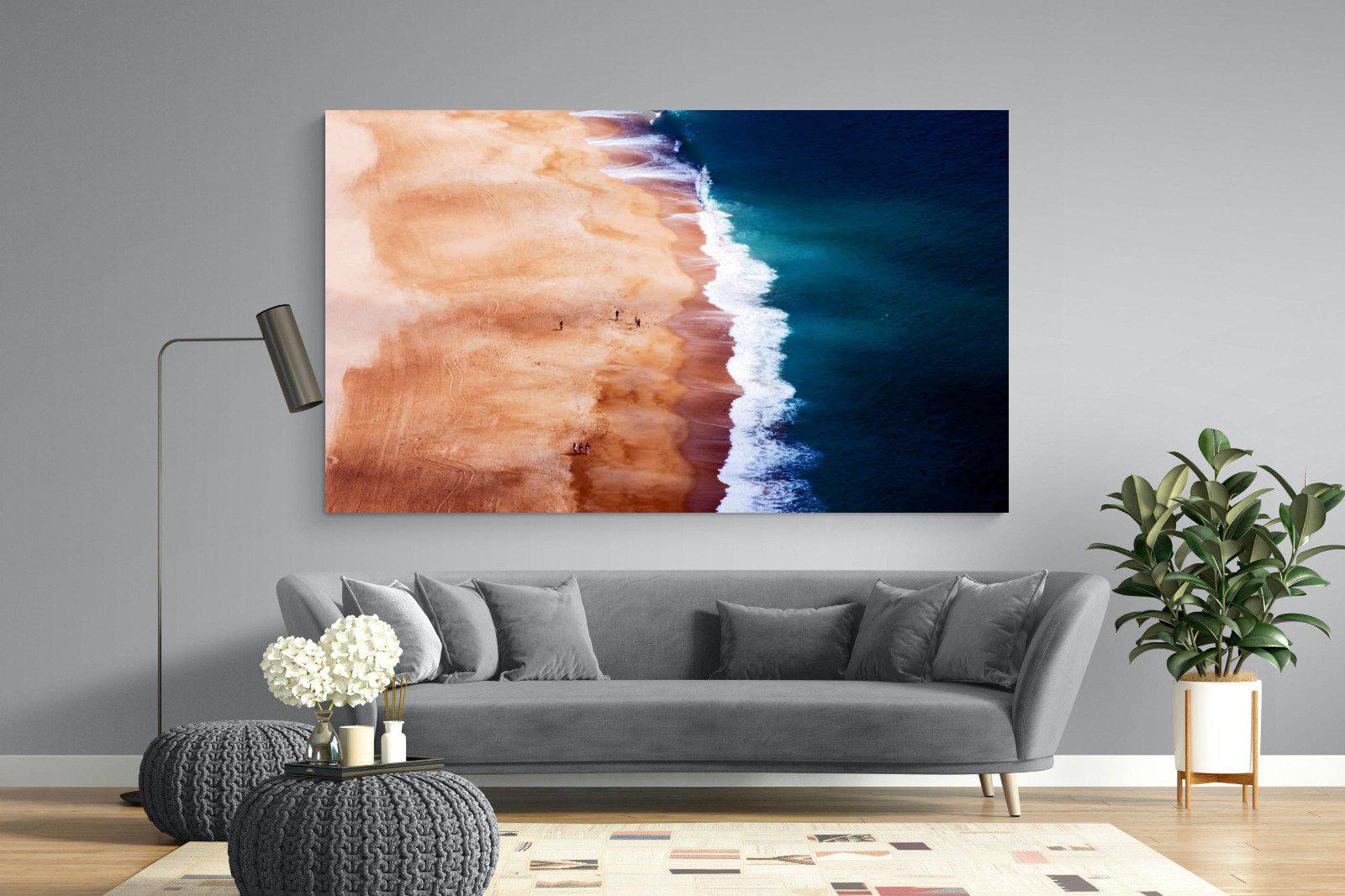 Indigo Ocean-Wall_Art-220 x 130cm-Mounted Canvas-No Frame-Pixalot