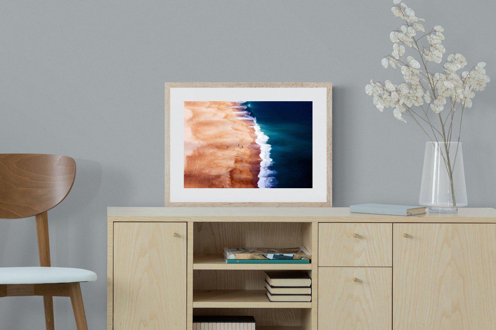 Indigo Ocean-Wall_Art-60 x 45cm-Framed Print-Wood-Pixalot