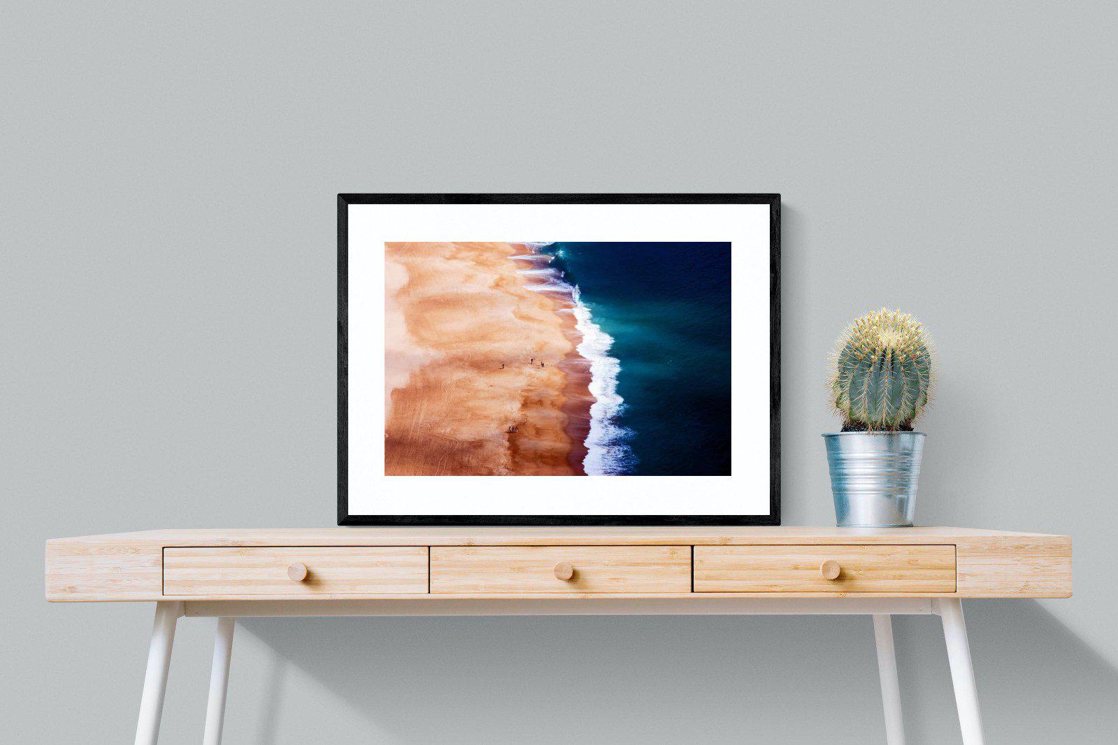 Indigo Ocean-Wall_Art-80 x 60cm-Framed Print-Black-Pixalot