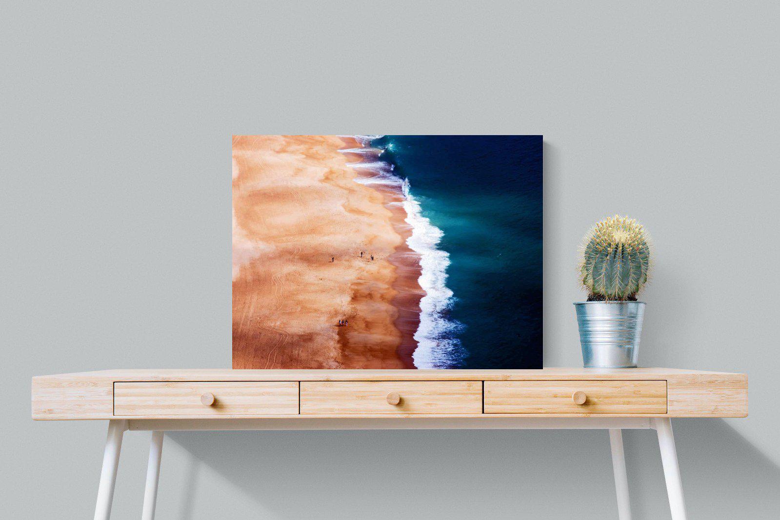 Indigo Ocean-Wall_Art-80 x 60cm-Mounted Canvas-No Frame-Pixalot