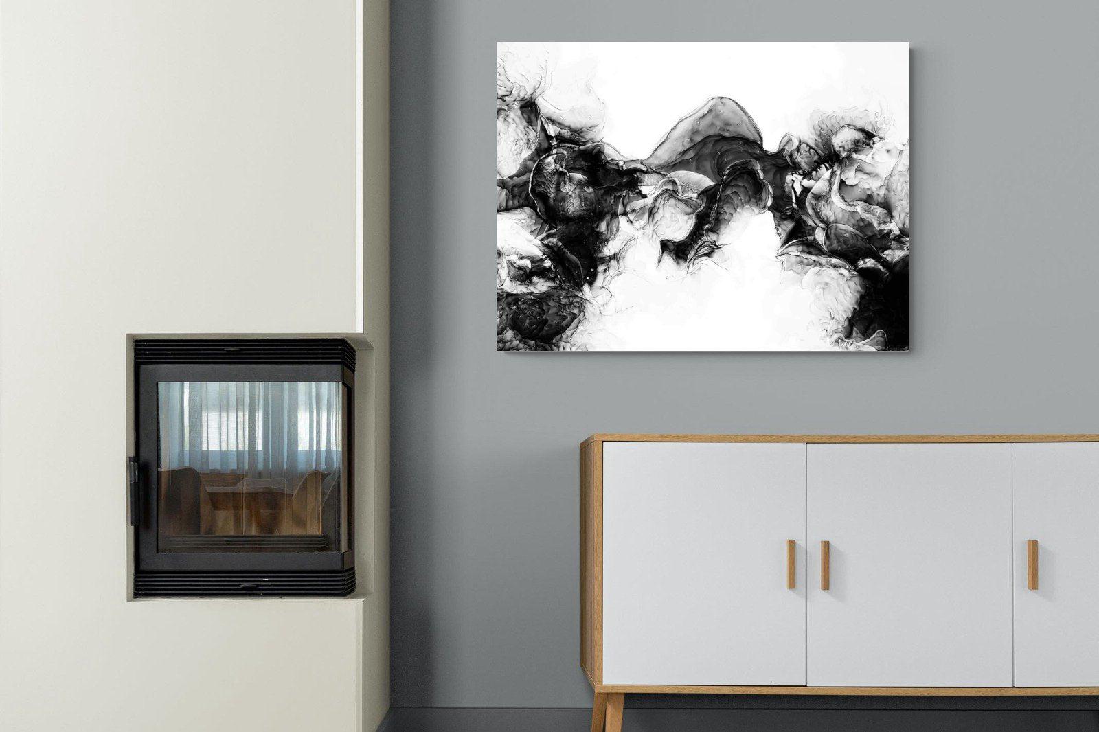 Ink Cloud-Wall_Art-100 x 75cm-Mounted Canvas-No Frame-Pixalot