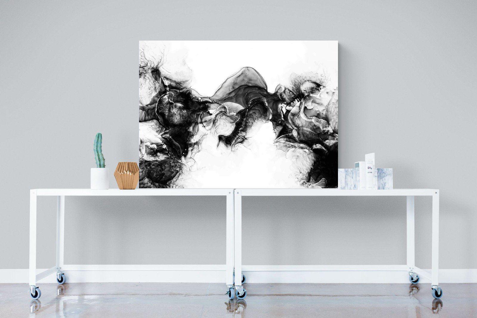 Ink Cloud-Wall_Art-120 x 90cm-Mounted Canvas-No Frame-Pixalot