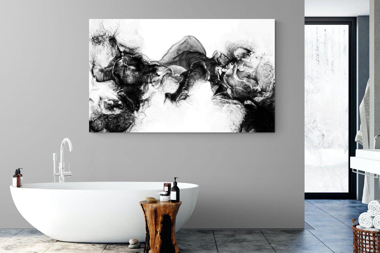 Ink Cloud-Wall_Art-180 x 110cm-Mounted Canvas-No Frame-Pixalot