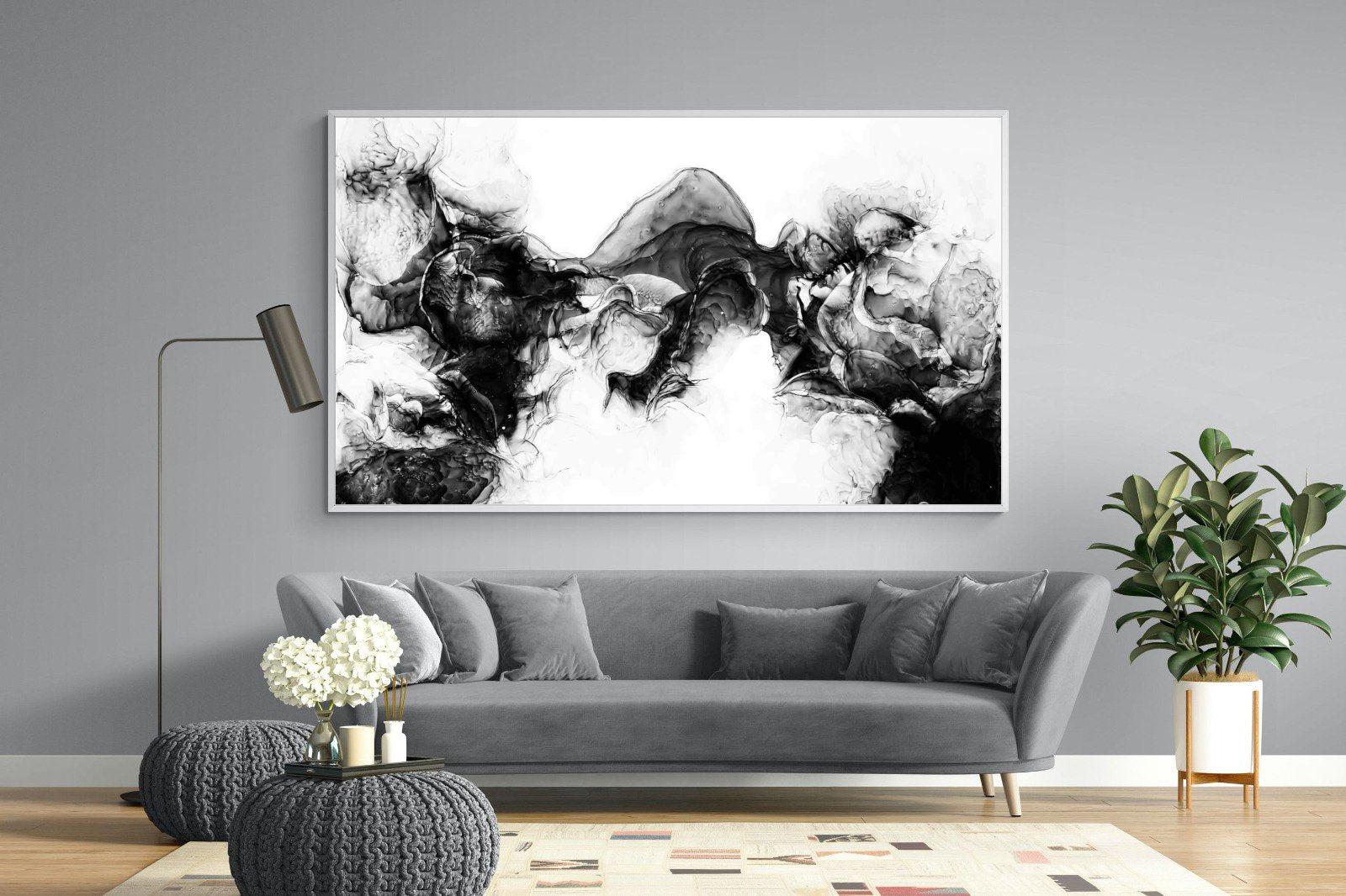 Ink Cloud-Wall_Art-220 x 130cm-Mounted Canvas-White-Pixalot