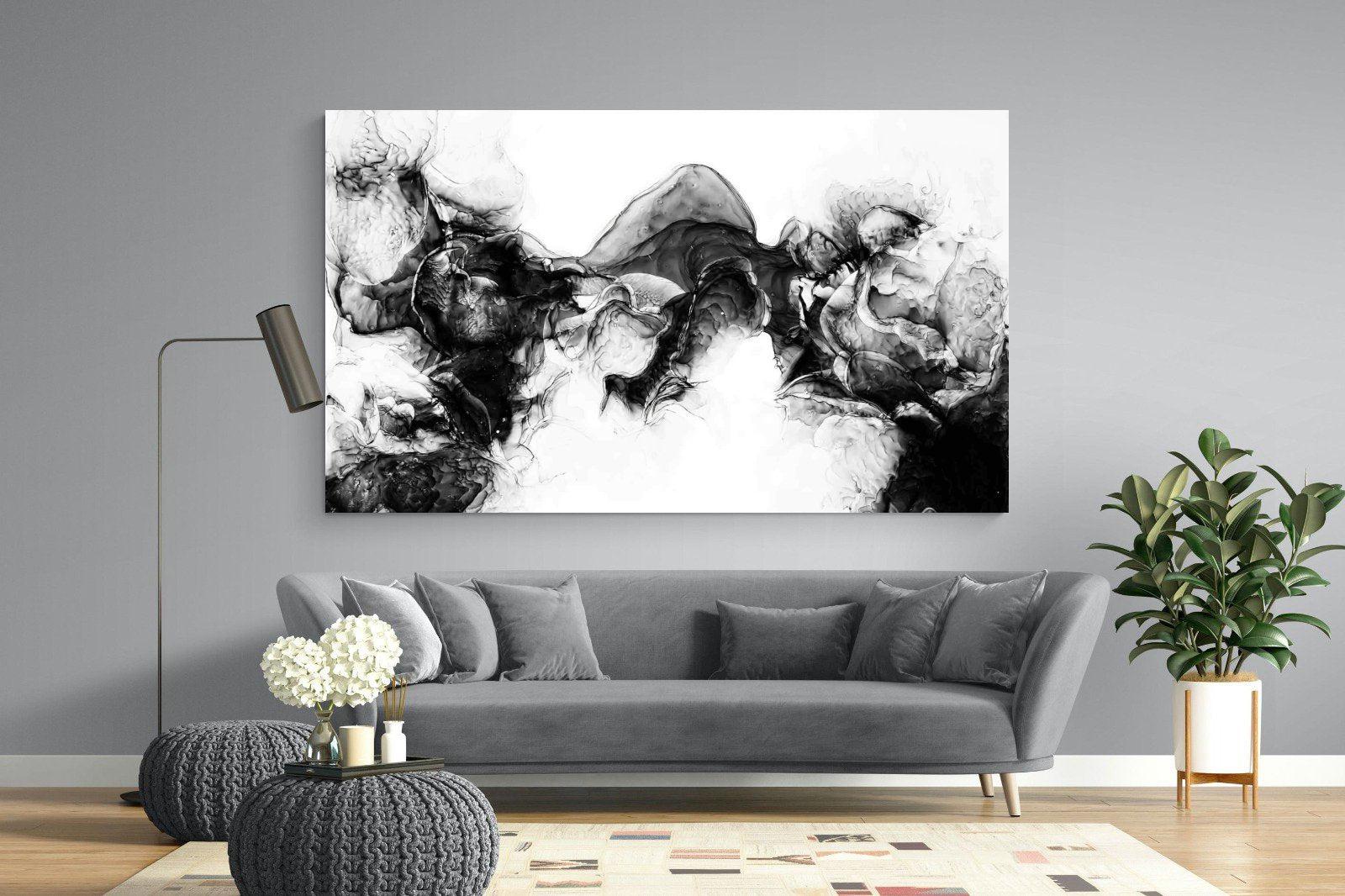 Ink Cloud-Wall_Art-220 x 130cm-Mounted Canvas-No Frame-Pixalot