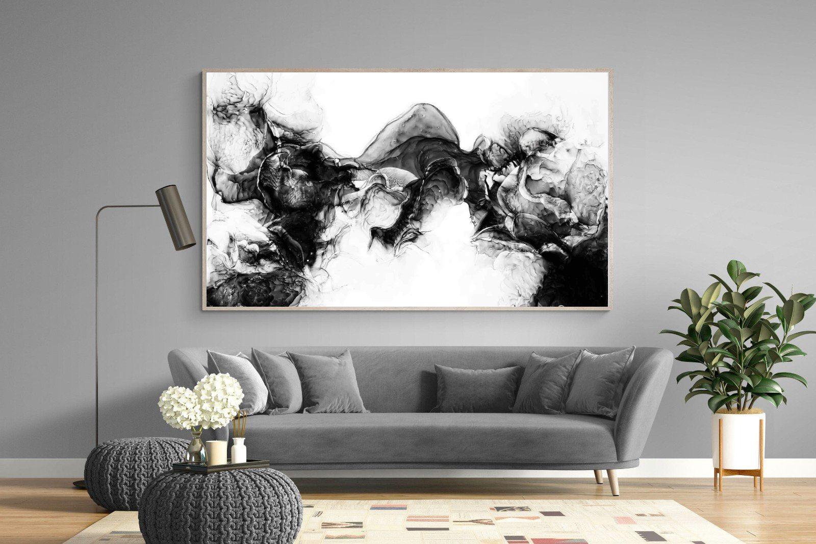 Ink Cloud-Wall_Art-220 x 130cm-Mounted Canvas-Wood-Pixalot
