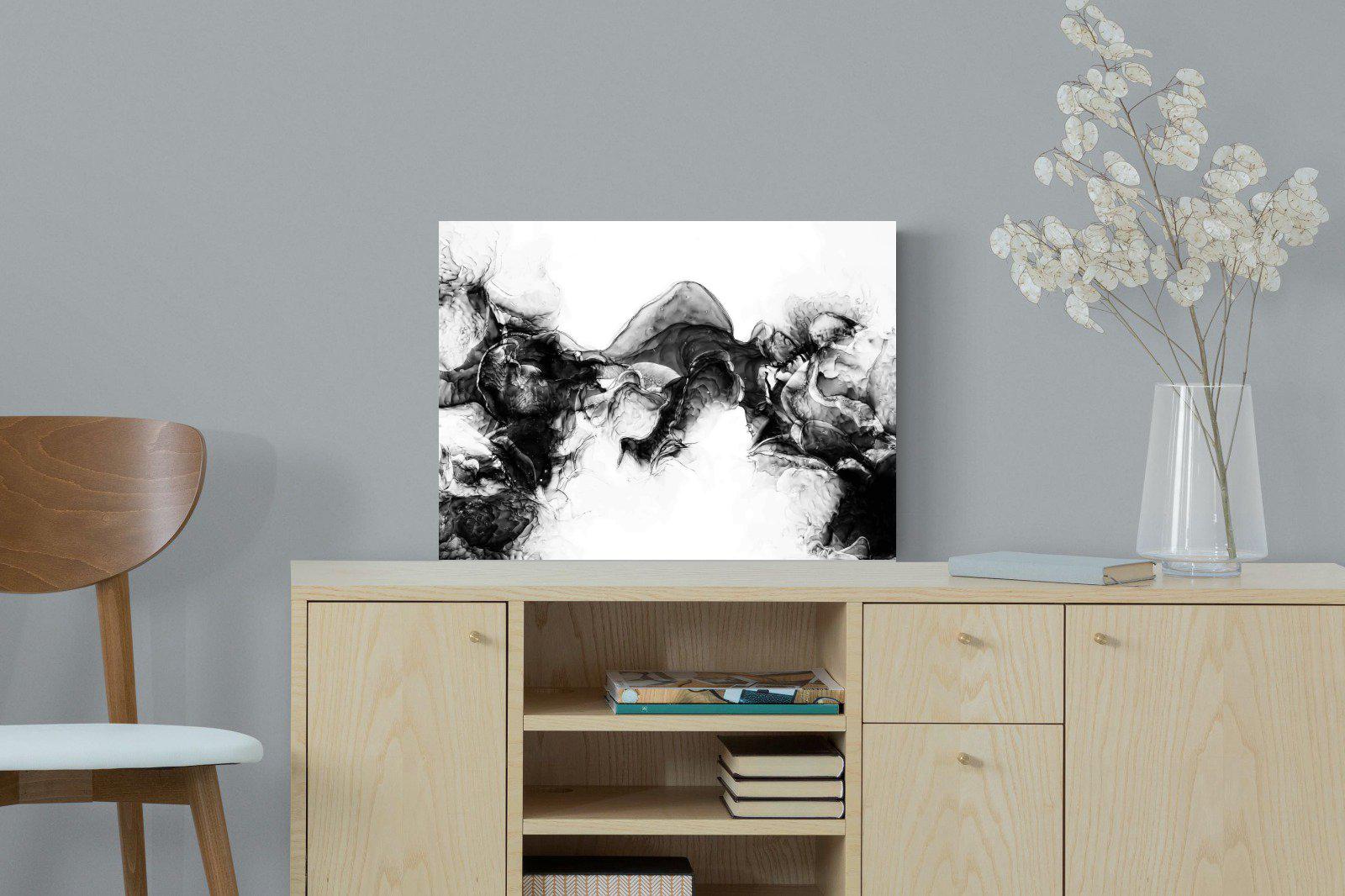 Ink Cloud-Wall_Art-60 x 45cm-Mounted Canvas-No Frame-Pixalot