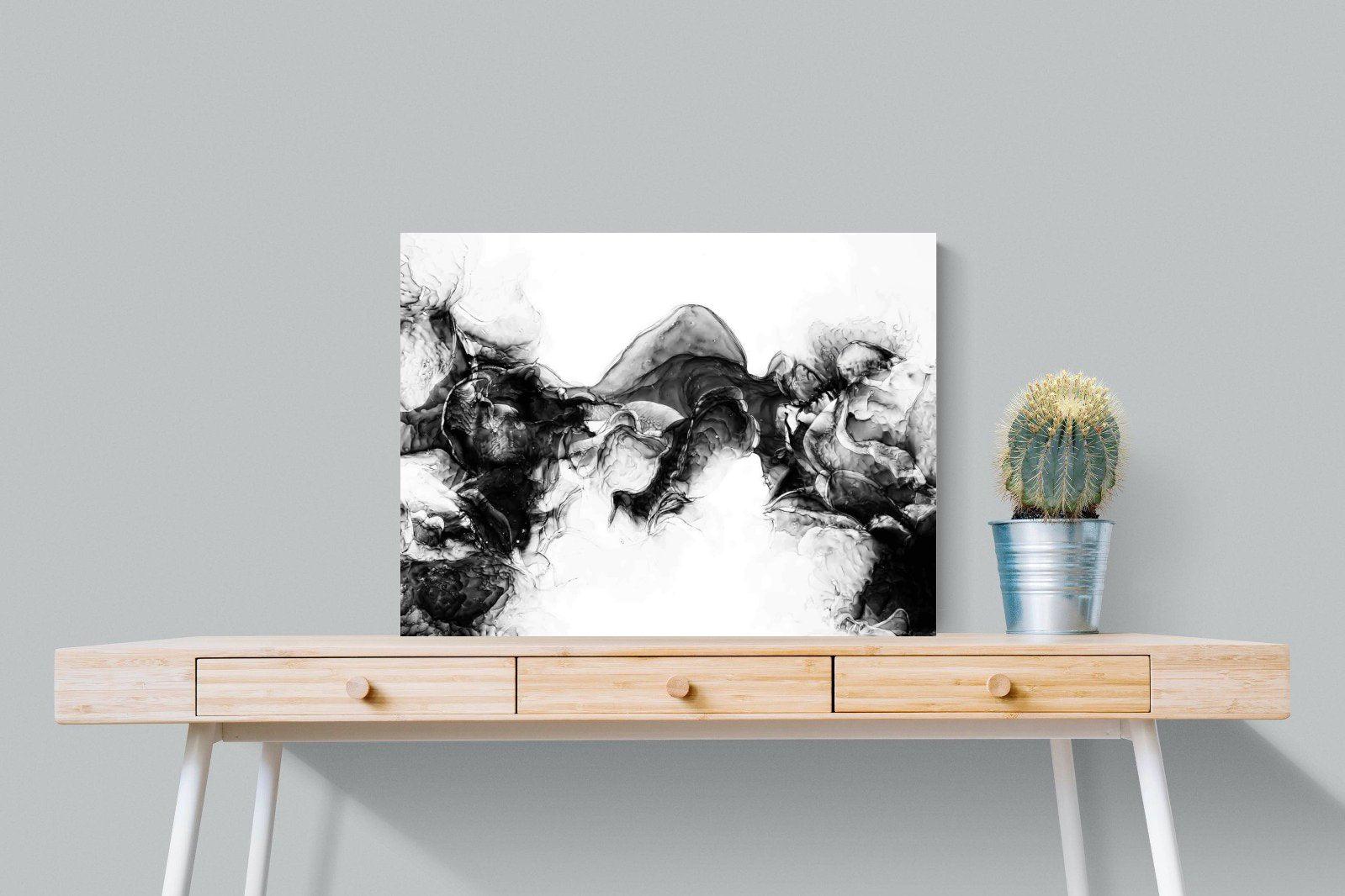 Ink Cloud-Wall_Art-80 x 60cm-Mounted Canvas-No Frame-Pixalot