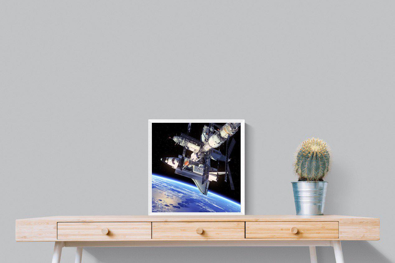International Space Station-Wall_Art-50 x 50cm-Mounted Canvas-White-Pixalot