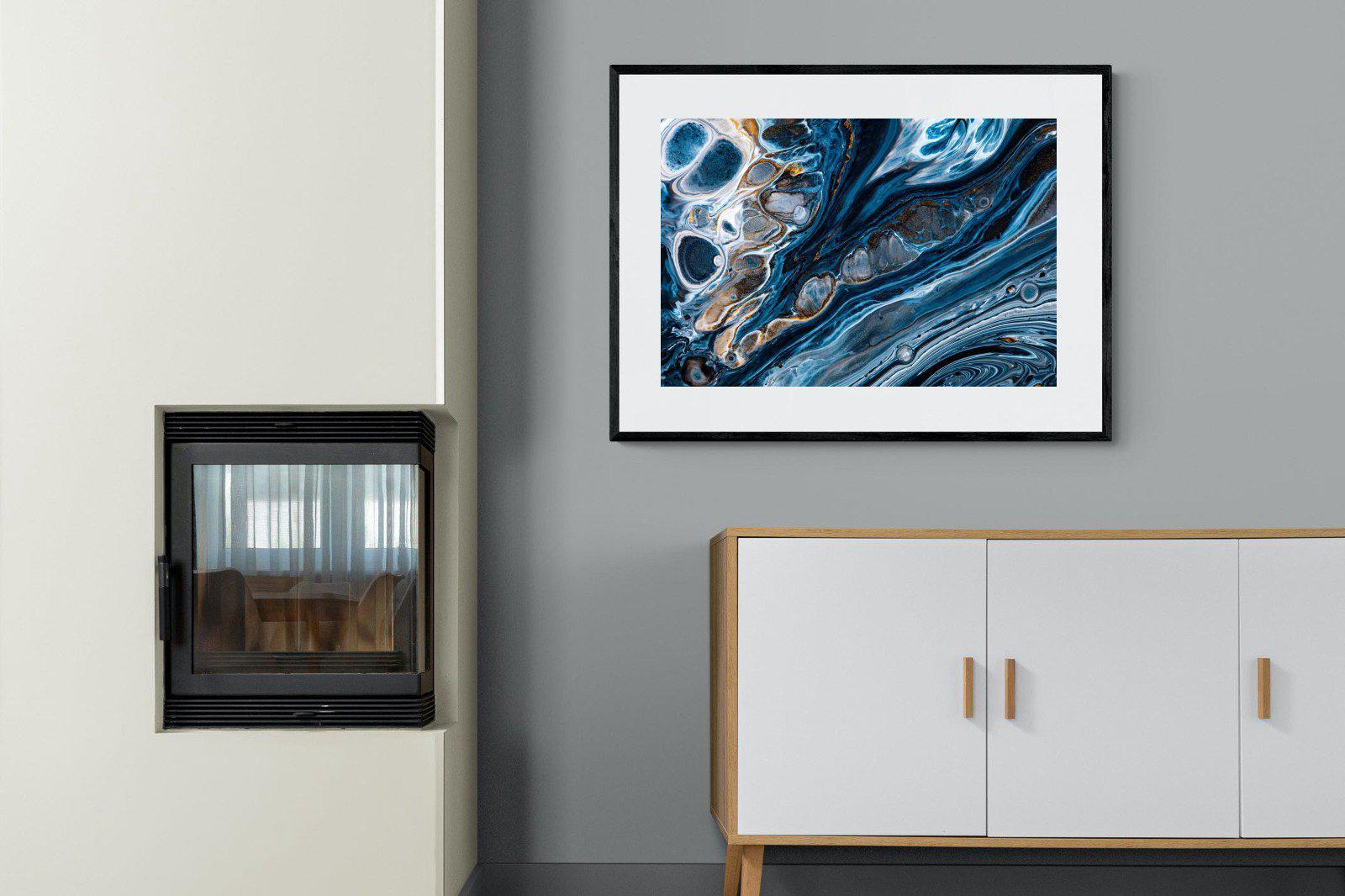 Iridescent-Wall_Art-100 x 75cm-Framed Print-Black-Pixalot