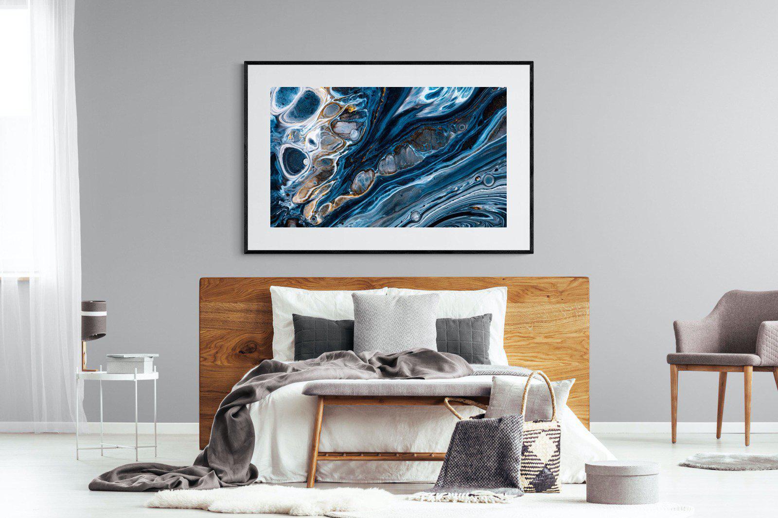 Iridescent-Wall_Art-150 x 100cm-Framed Print-Black-Pixalot