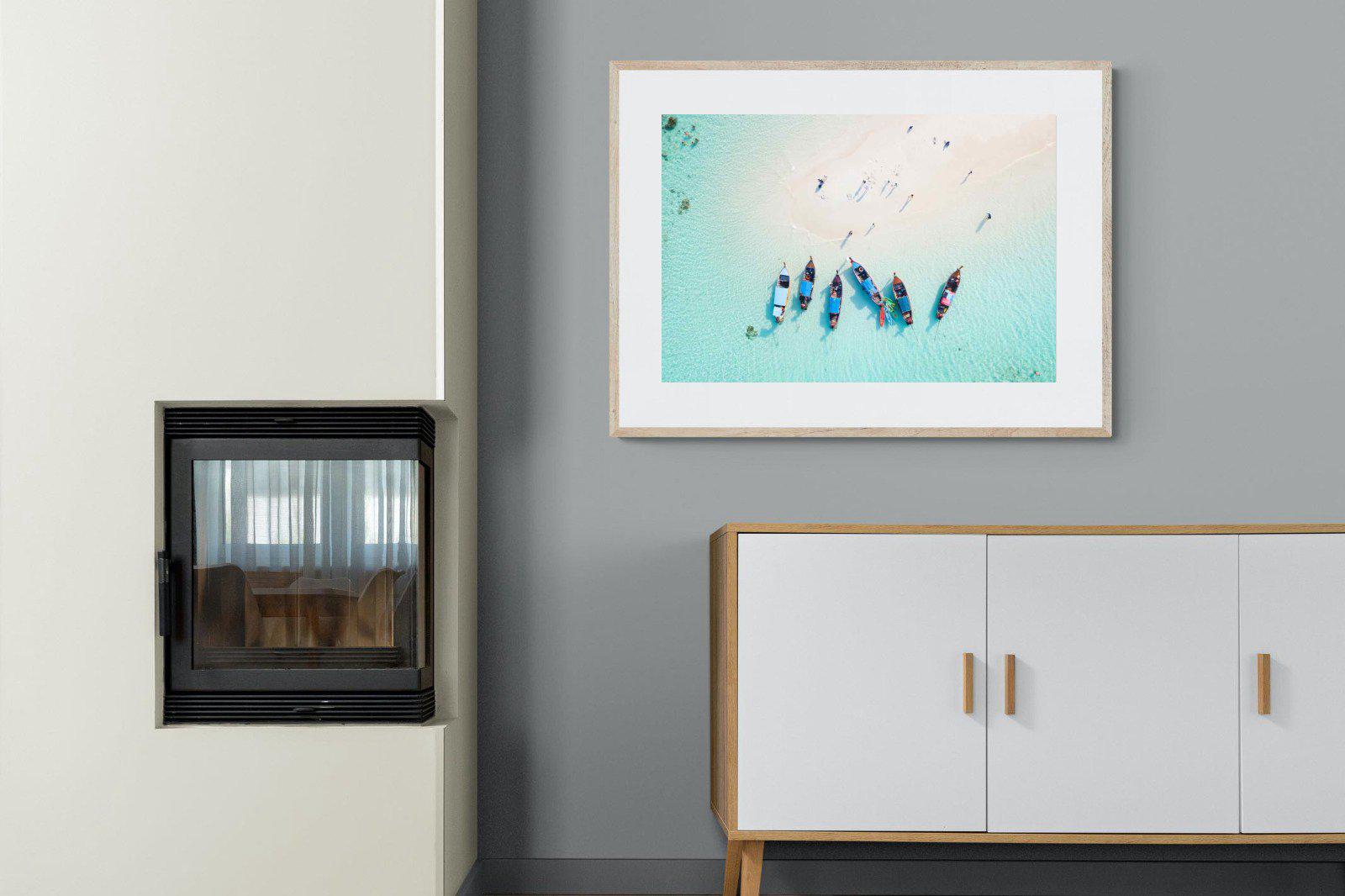 Island Hopping-Wall_Art-100 x 75cm-Framed Print-Wood-Pixalot