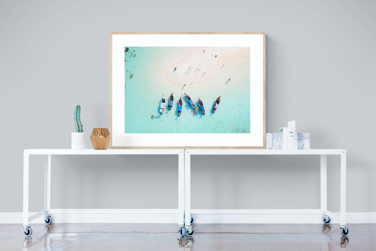 Island Hopping-Wall_Art-120 x 90cm-Framed Print-Wood-Pixalot
