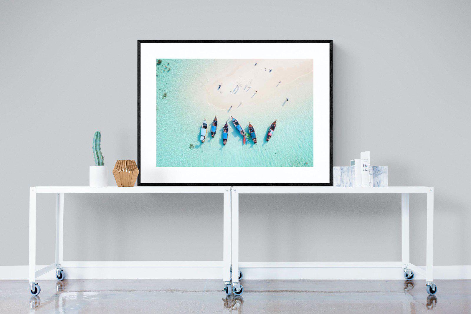Island Hopping-Wall_Art-120 x 90cm-Framed Print-Black-Pixalot