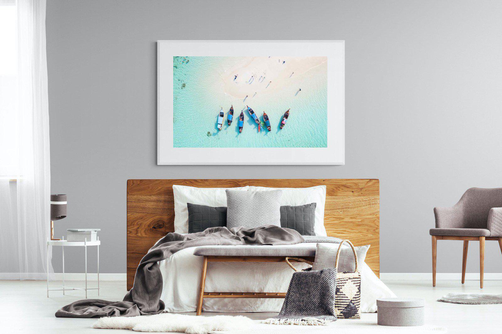 Island Hopping-Wall_Art-150 x 100cm-Framed Print-White-Pixalot