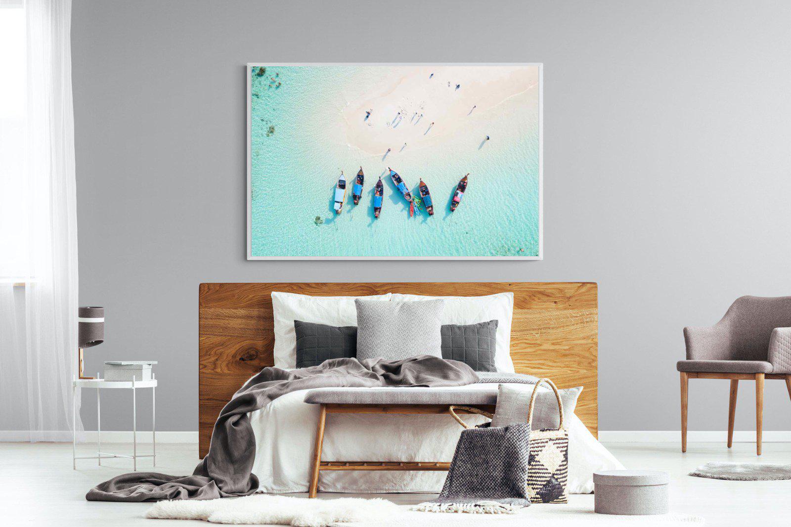 Island Hopping-Wall_Art-150 x 100cm-Mounted Canvas-White-Pixalot
