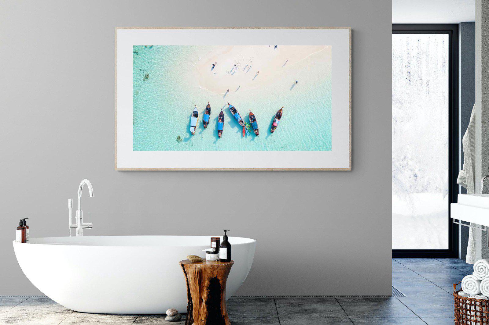 Island Hopping-Wall_Art-180 x 110cm-Framed Print-Wood-Pixalot