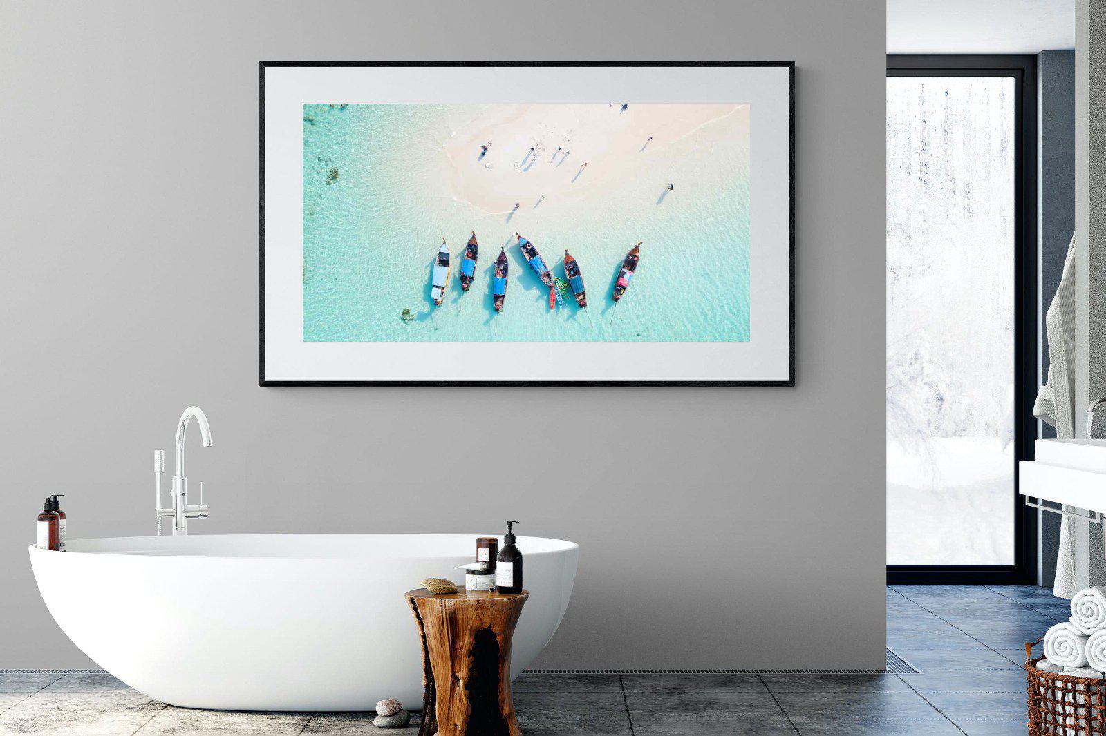 Island Hopping-Wall_Art-180 x 110cm-Framed Print-Black-Pixalot