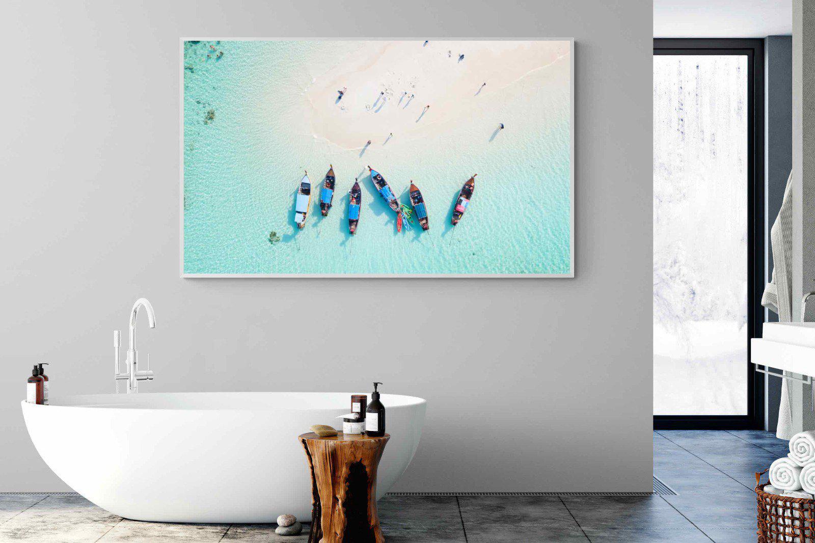 Island Hopping-Wall_Art-180 x 110cm-Mounted Canvas-White-Pixalot