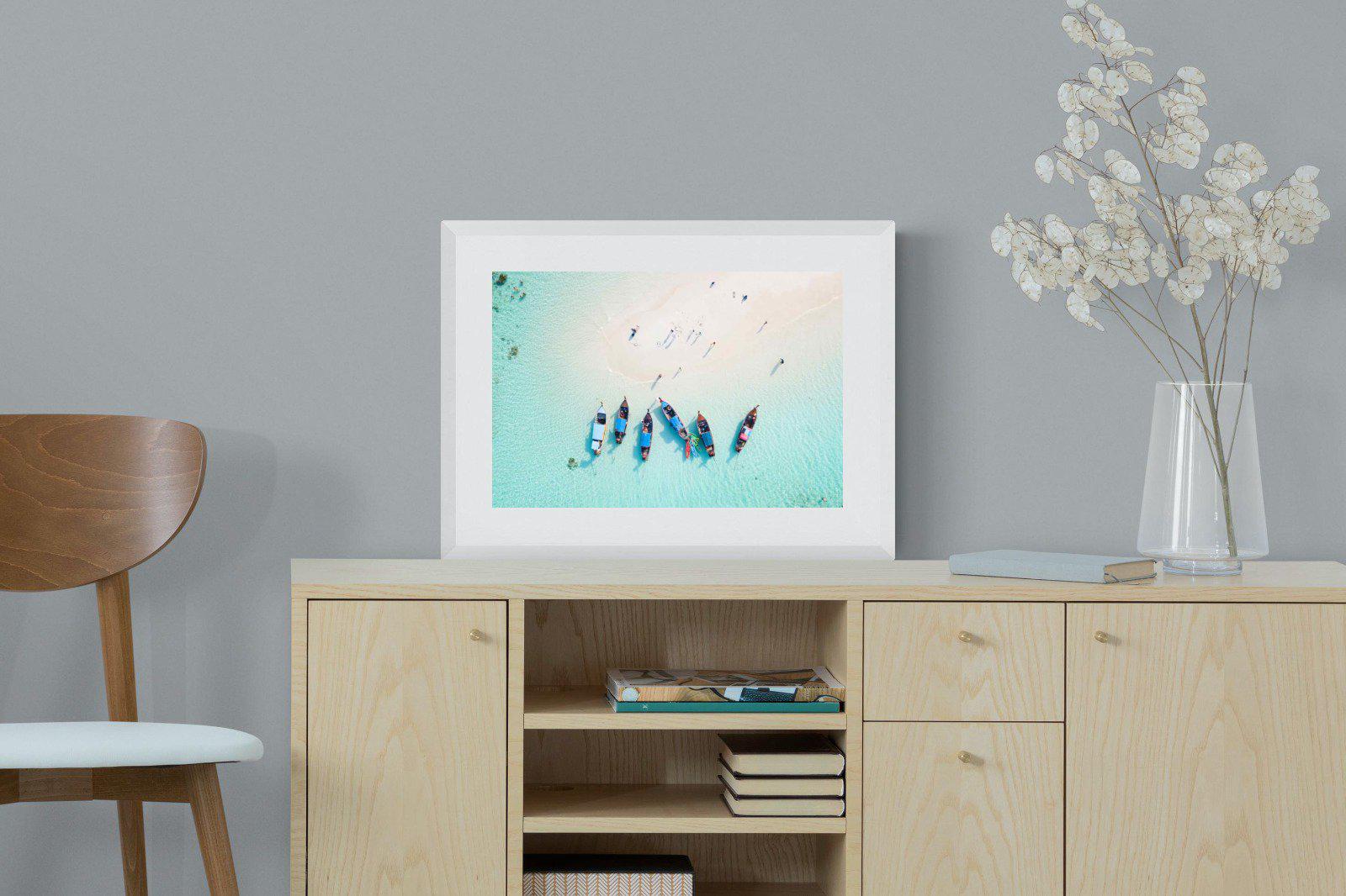 Island Hopping-Wall_Art-60 x 45cm-Framed Print-White-Pixalot
