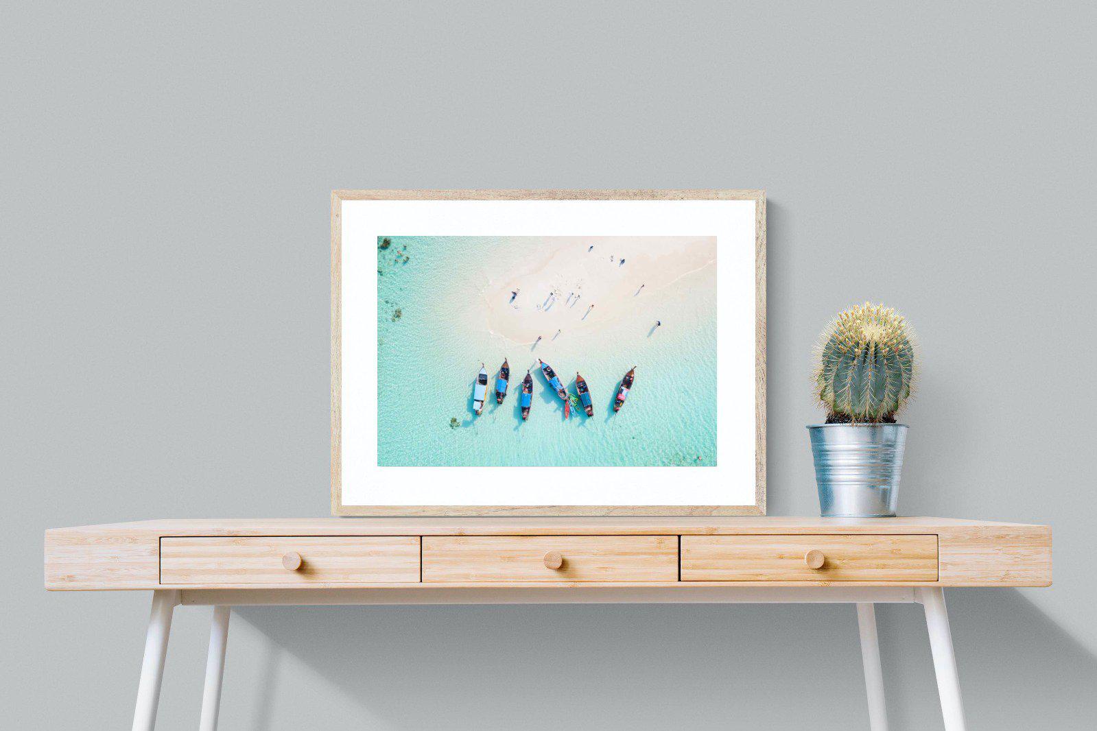 Island Hopping-Wall_Art-80 x 60cm-Framed Print-Wood-Pixalot
