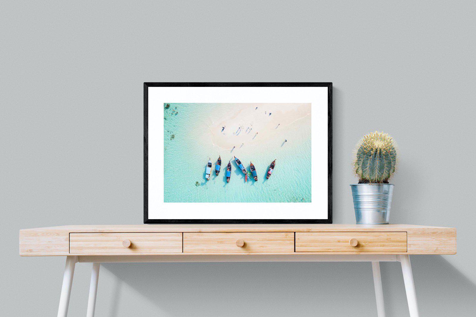 Island Hopping-Wall_Art-80 x 60cm-Framed Print-Black-Pixalot