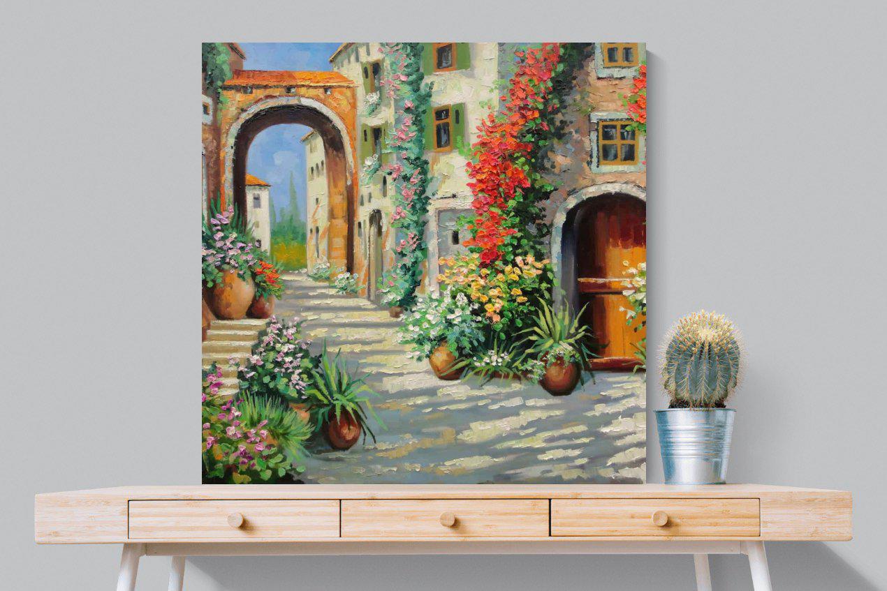 Italian Oil-Wall_Art-100 x 100cm-Mounted Canvas-No Frame-Pixalot