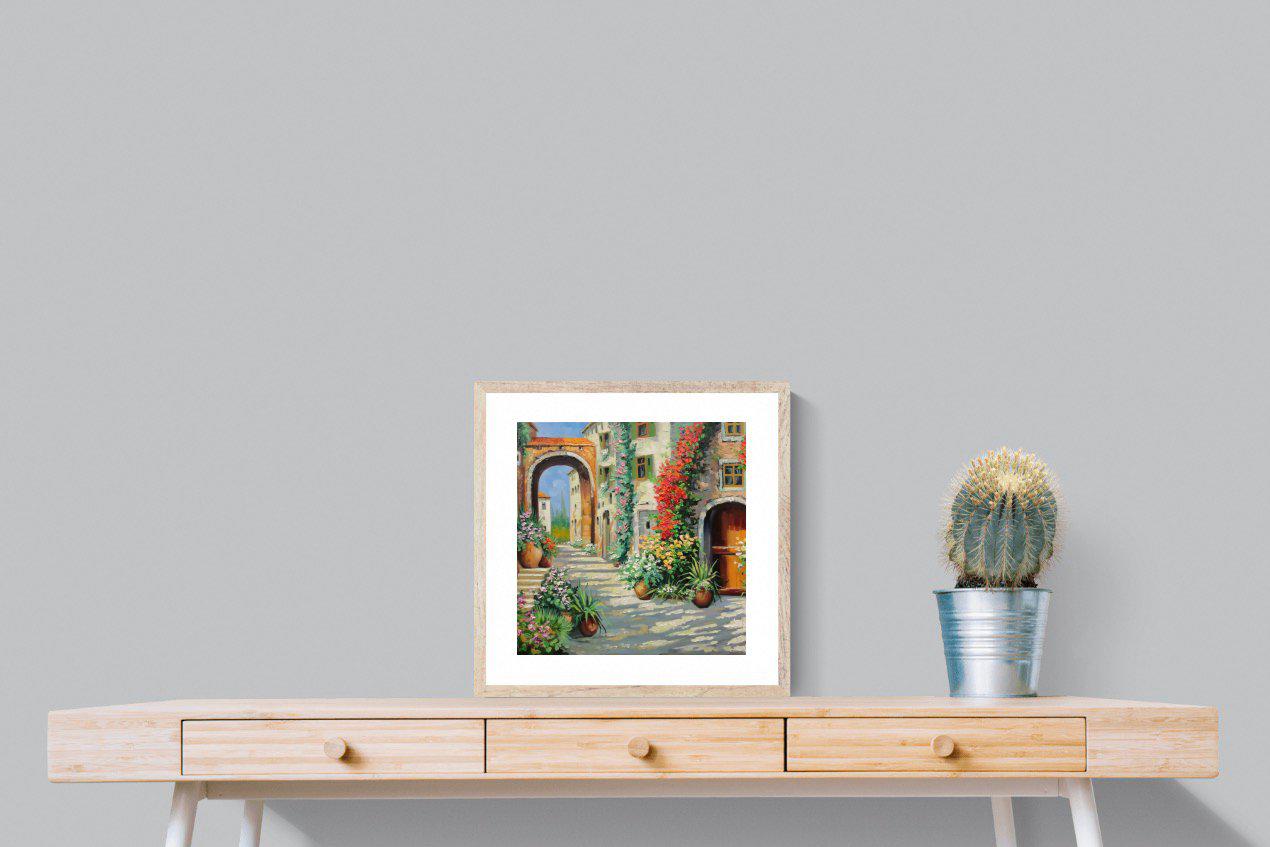 Italian Oil-Wall_Art-50 x 50cm-Framed Print-Wood-Pixalot