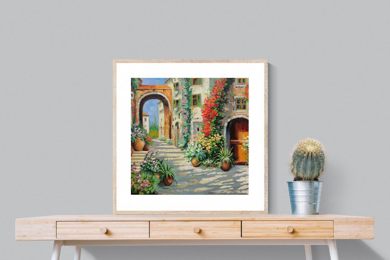 Italian Oil-Wall_Art-80 x 80cm-Framed Print-Wood-Pixalot