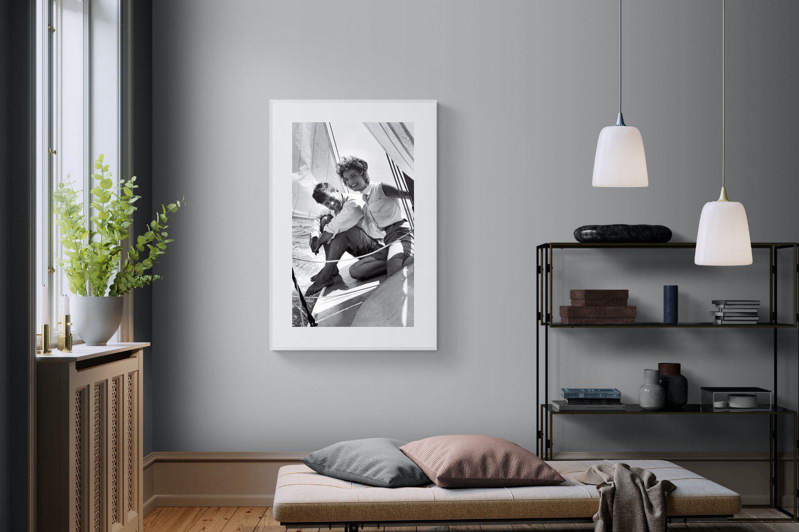 JFK-Wall_Art-100 x 150cm-Framed Print-White-Pixalot