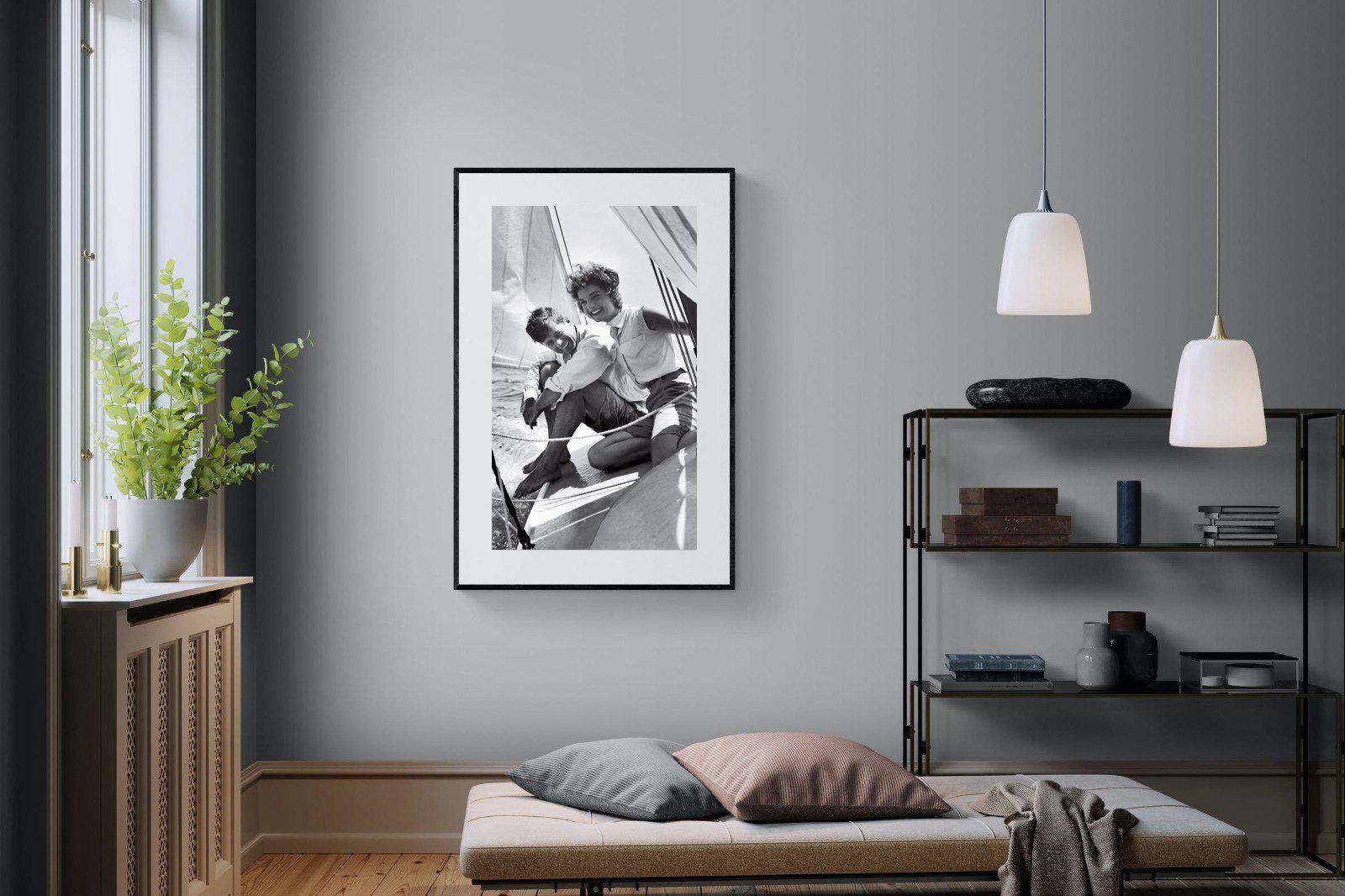 JFK-Wall_Art-100 x 150cm-Framed Print-Black-Pixalot