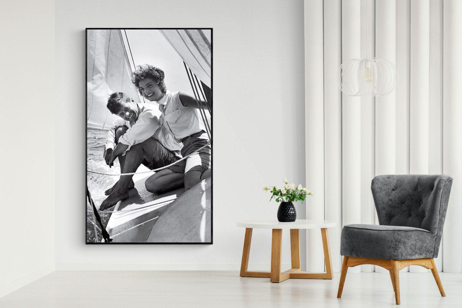 JFK-Wall_Art-130 x 220cm-Mounted Canvas-Black-Pixalot