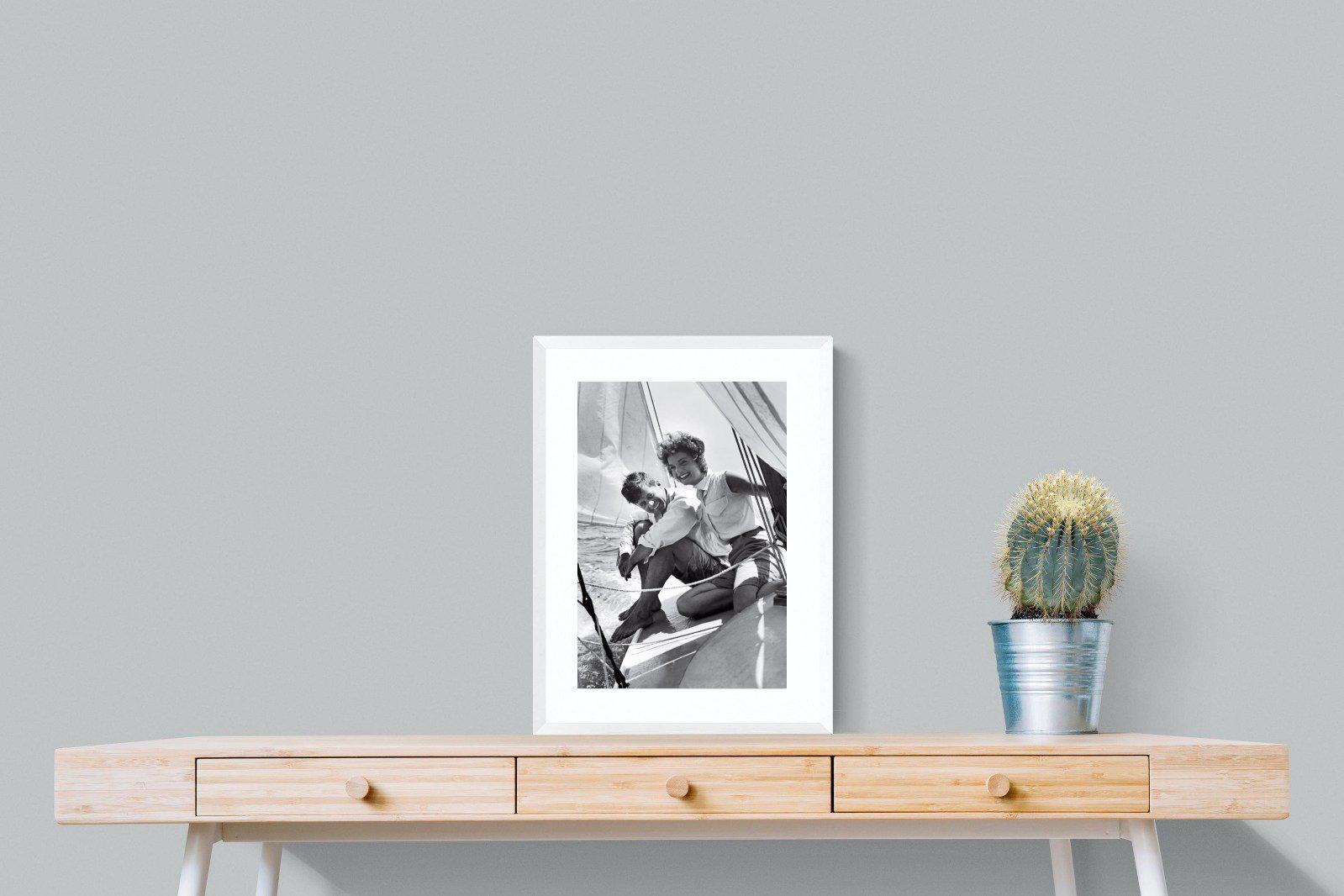 JFK-Wall_Art-45 x 60cm-Framed Print-White-Pixalot