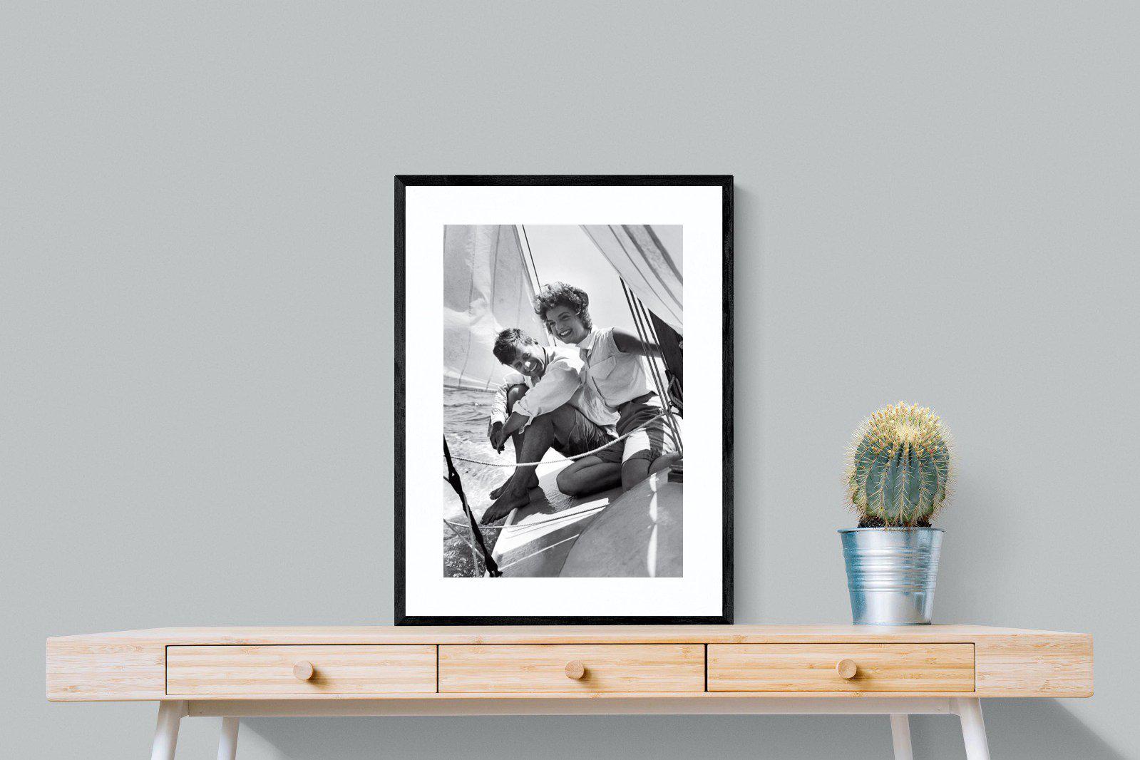JFK-Wall_Art-60 x 80cm-Framed Print-Black-Pixalot