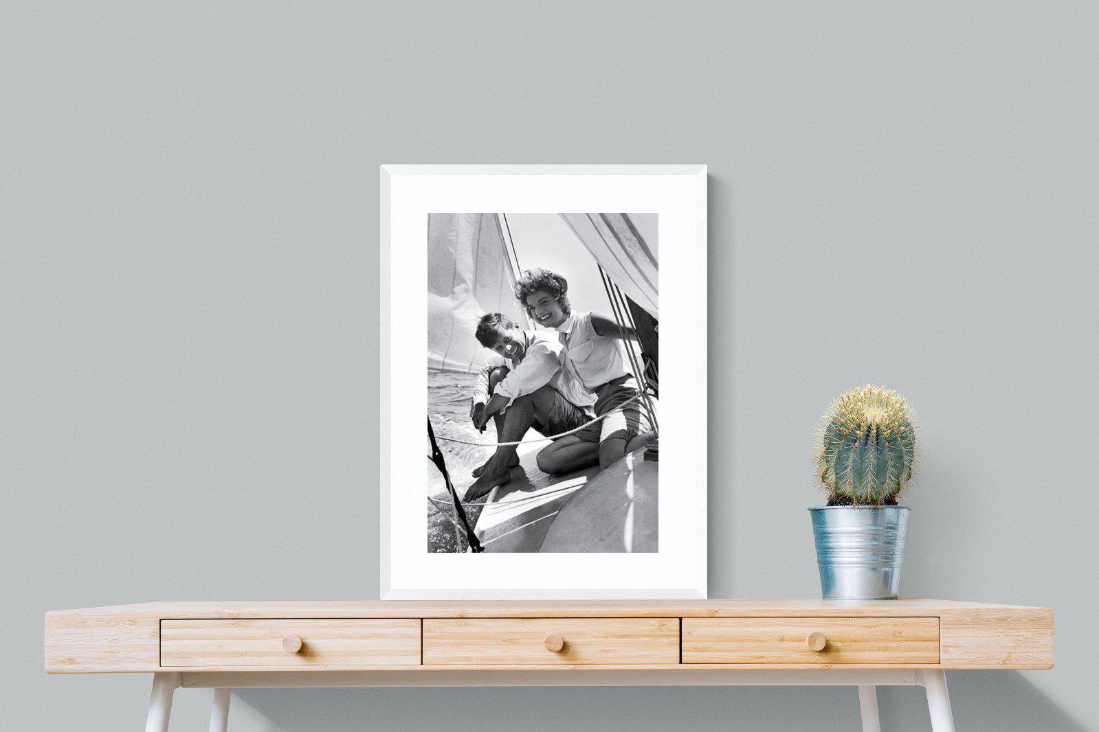 JFK-Wall_Art-60 x 80cm-Framed Print-White-Pixalot