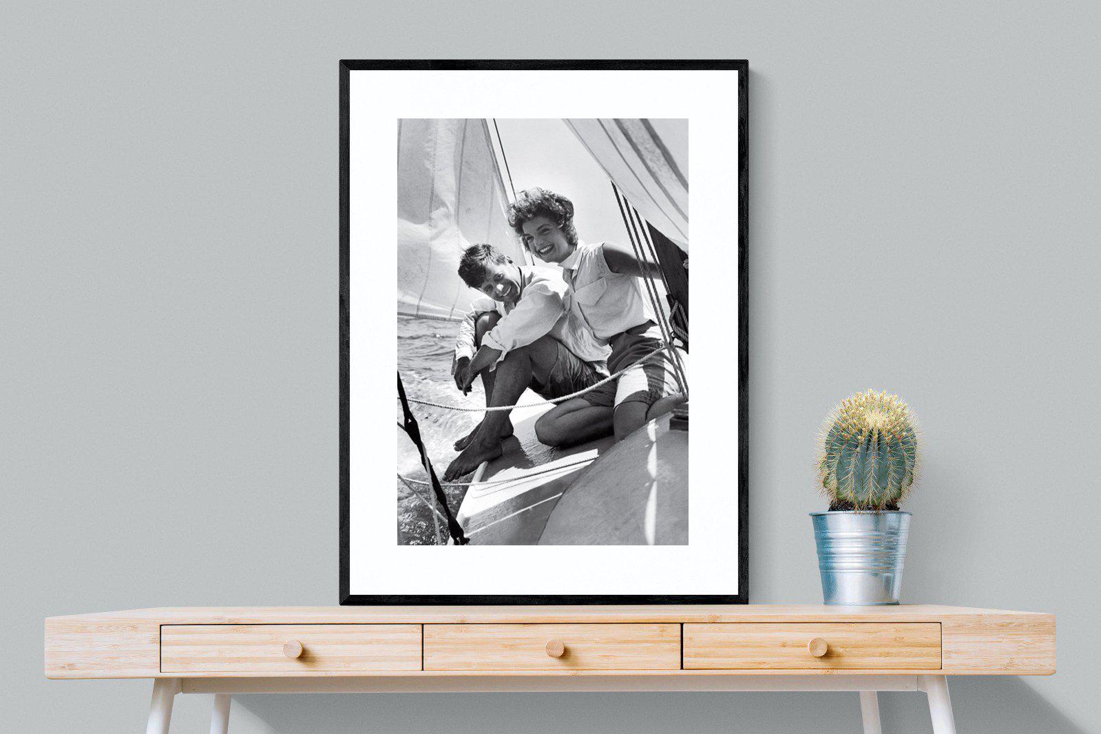 JFK-Wall_Art-75 x 100cm-Framed Print-Black-Pixalot