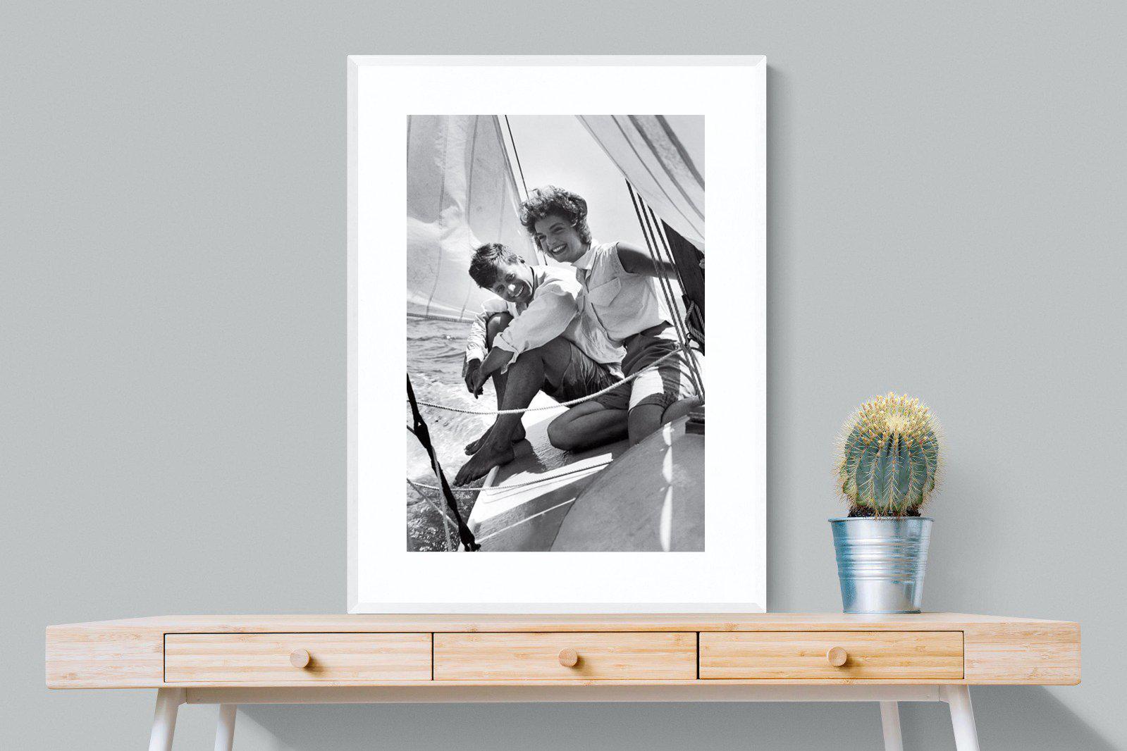 JFK-Wall_Art-75 x 100cm-Framed Print-White-Pixalot