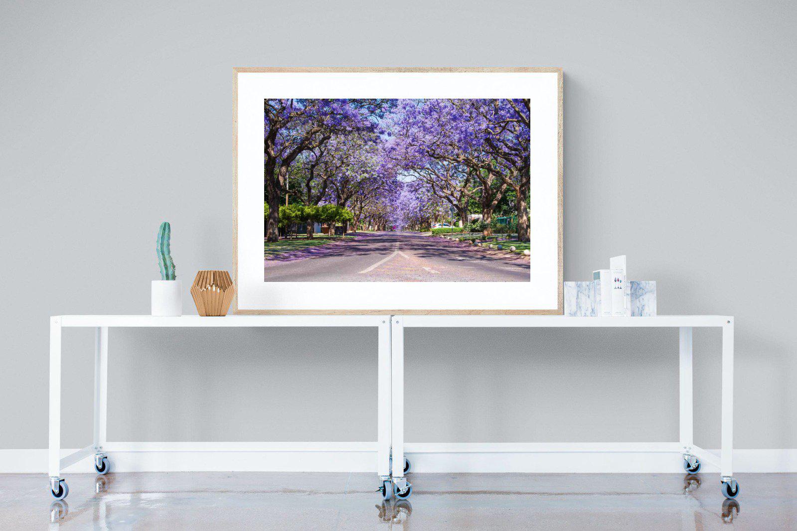 Jacaranda-Wall_Art-120 x 90cm-Framed Print-Wood-Pixalot